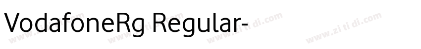 VodafoneRg Regular字体转换